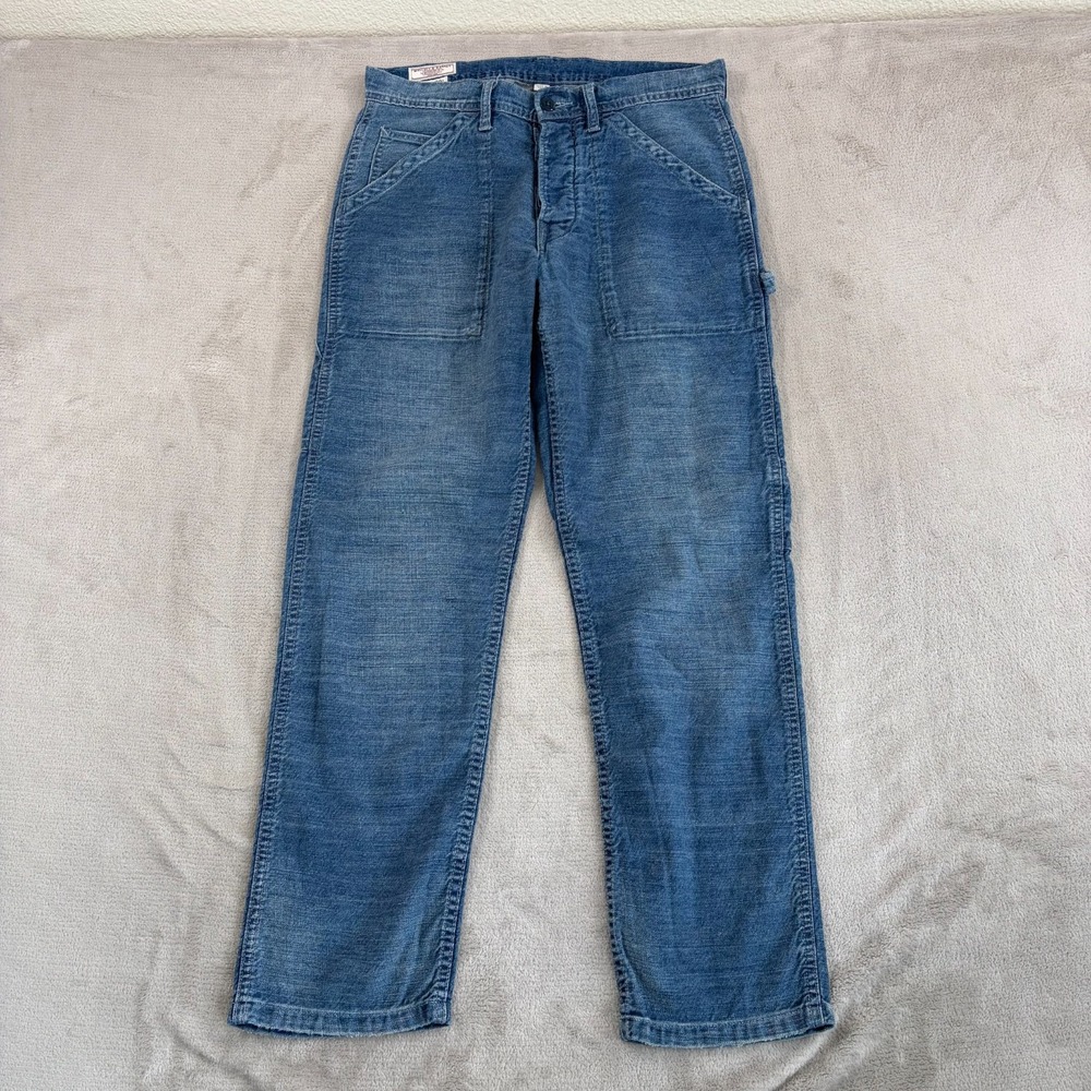 Wallace & Barnes New York Carpenter Pants in Washed Indigo Men 30x30 Classic Fit